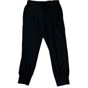 All In Motion Jogger Style Scrub Pants Black Women’s M 6 Pockets Zipper NWOT
